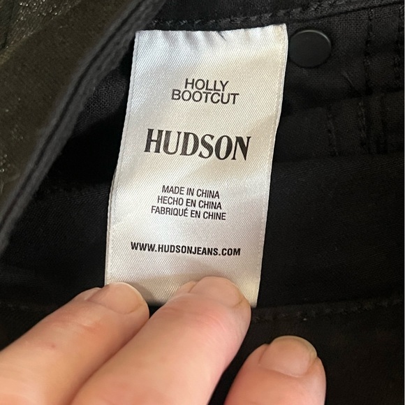 Hudson Holly black coated high rise bootcut jeans - Picture 10 of 11